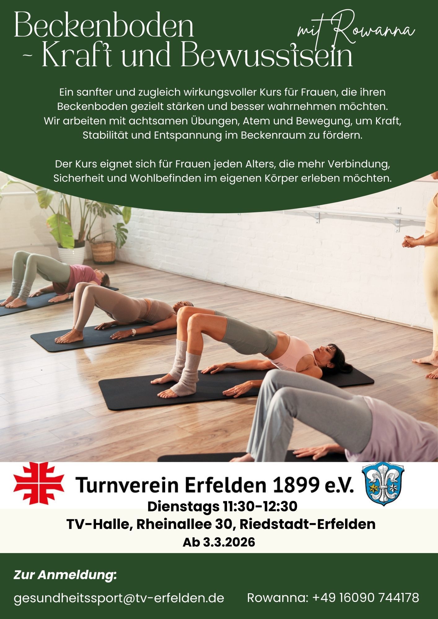 neuer Beckenbodenkurs