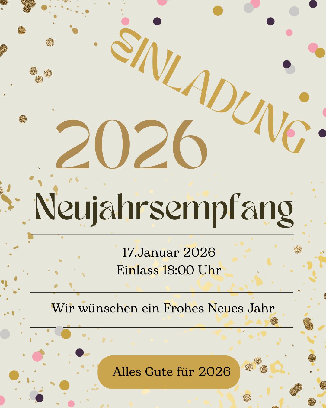 Einladung Neujahresempfang 