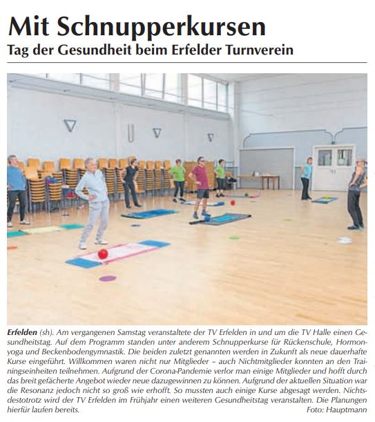 Gesundheitstag war ein voller Erfolg