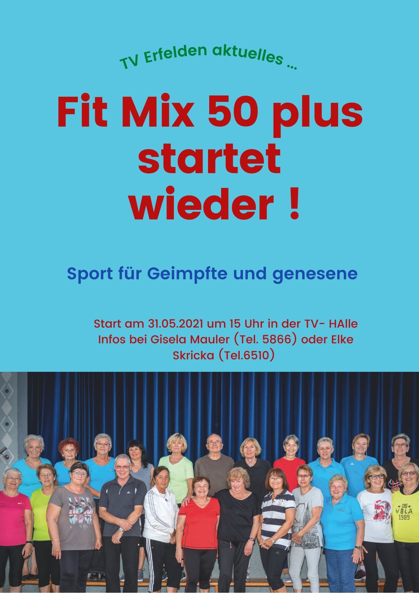 Start der Fit Mix 50+ Gruppe